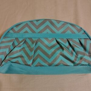 Initial Inc Chevron Pattern Cosmetic Bag
